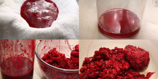 Рецепт клюквенного мусса с манкой