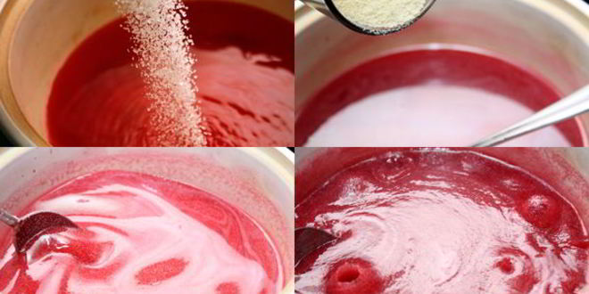 Рецепт клюквенного мусса с манкой