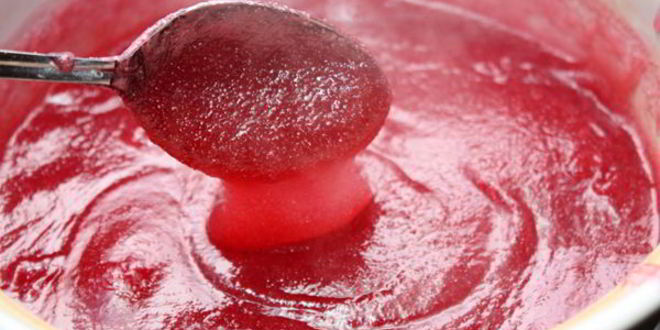 Рецепт клюквенного мусса с манкой