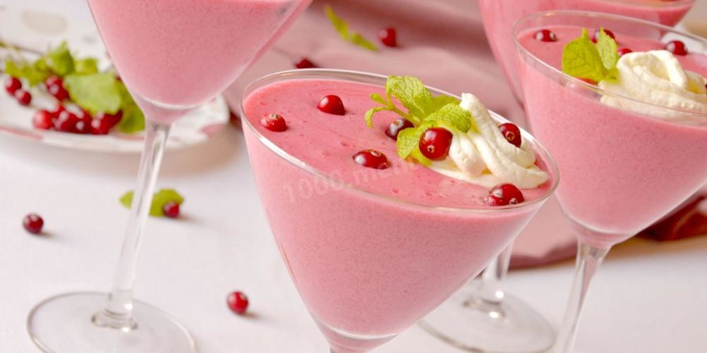 Как приготовить клюквенный мусс с манной крупой