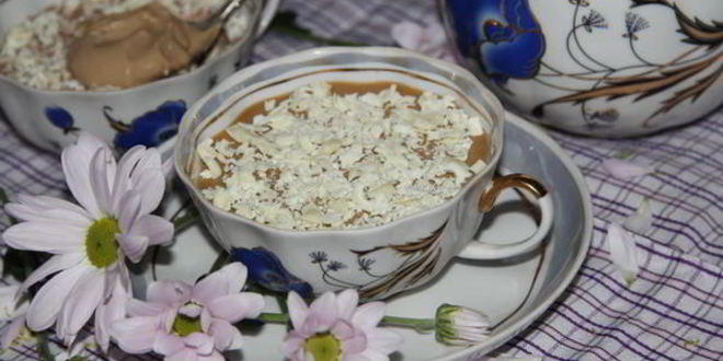 Рецепт кофейного крема-мусса с белым шоколадом