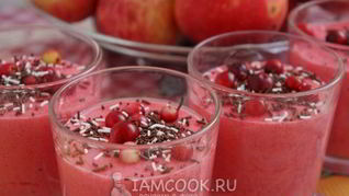 Рецепт Мусса из клюквы с манкой