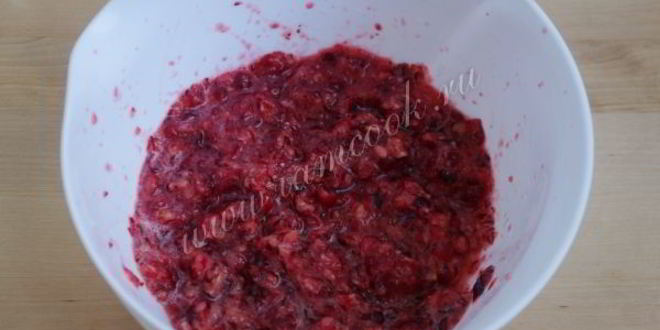 Рецепт мусса из клюквы с манкой