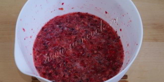 Рецепт мусса из клюквы с манкой