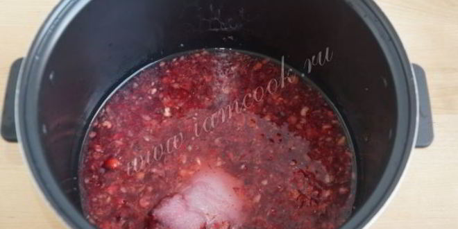 Рецепт мусса из клюквы с манкой