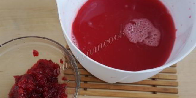 Рецепт мусса из клюквы с манкой