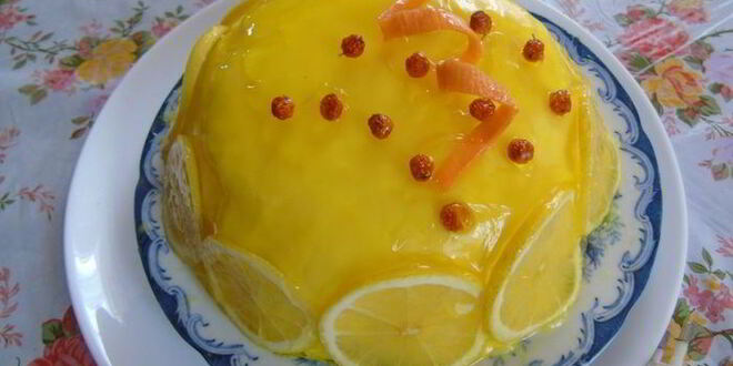 Рецепт торта-мусса лимонного тирамису