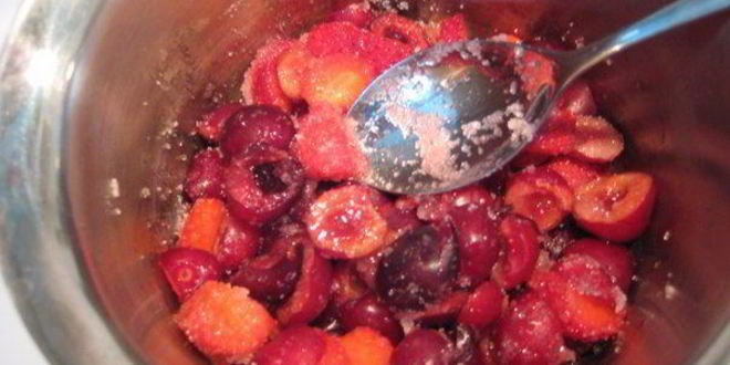 Рецепт торта-мусса сад с черешней