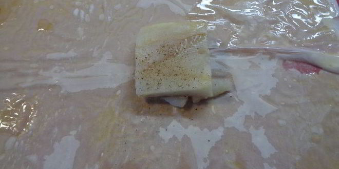 Рецепт трески под муссом в тесте фило