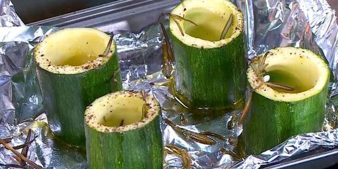 Рецепт цукини, фаршированные муссом из артишоков