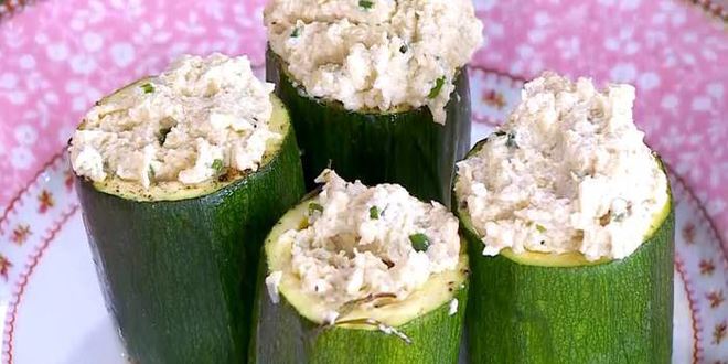 Рецепт цукини, фаршированные муссом из артишоков