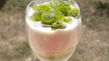 Рецепт Творожного мусса с крыжовником