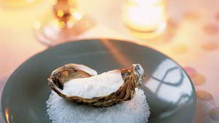 Рецепт Устриц с муссом камамбер