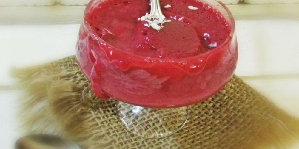 Как приготовить вишнево-кокосовый мусс на манке