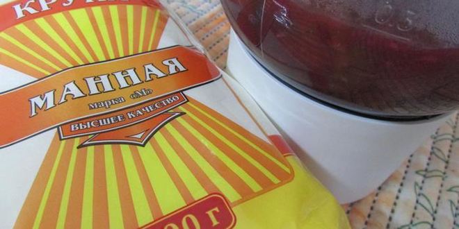 Рецепт вишнева-кокосового мусс на манке