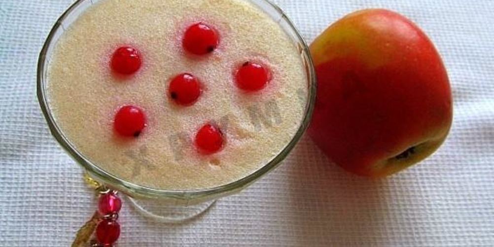 Как приготовить яблочный мусс на манной крупе