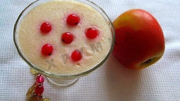 Рецепт Яблочного мусса на манной крупе