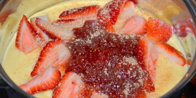 Рецепт парфе-пудинга клубничного