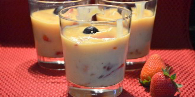 Рецепт парфе-пудинга клубничного