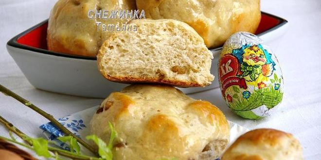 Рецепт английских пасхальных булочек