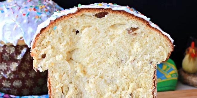 Рецепт быстрого пасхального кулича