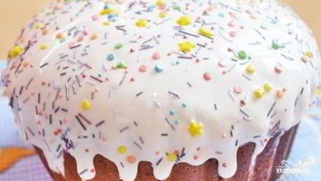 Рецепт Глазури для кулича без сахарной пудры