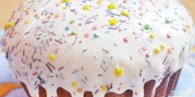 Рецепт глазури для кулича без сахарной пудры