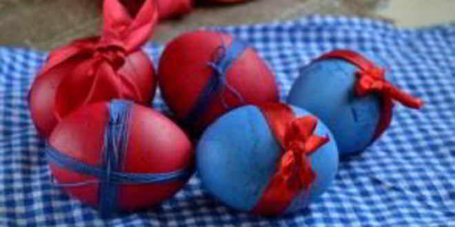 Рецепт красивых пасхальных яиц