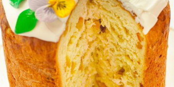 Рецепт кулича с апельсиновыми цукатами и ванилью