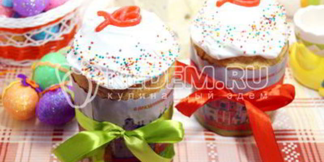 Рецепт кулича с изюмом