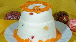 Рецепт Пасхи со сливками и цукатами