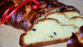 Рецепт Пасхальной булки с изюмом