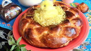 Рецепт Пасхальной косы с цукатами