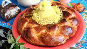 Рецепт Пасхальной косы с цукатами