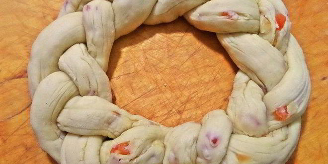 Рецепт пасхальной косы с цукатами