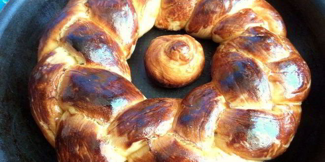 Рецепт пасхальной косы с цукатами