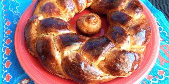 Рецепт пасхальной косы с цукатами