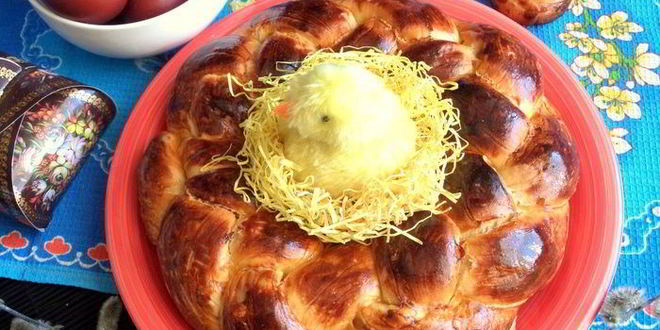 Рецепт пасхальной косы с цукатами