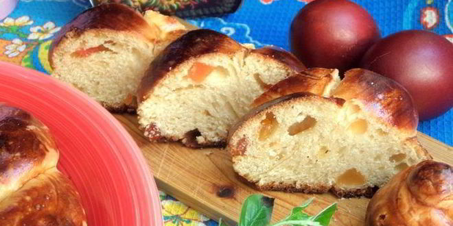 Рецепт пасхальной косы с цукатами