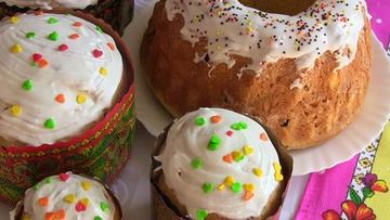 Рецепт Пасхального кулича с миндалем изюмом и лимоном