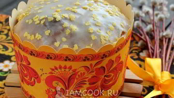 Рецепт Пасхального творожного кулича