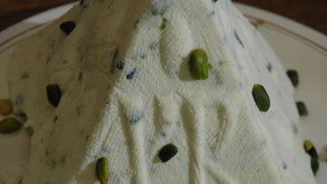 Рецепт Творожной пасхи фисташковой