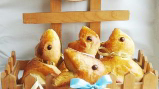 Рецепт Творожно-дрожжевых пасхальные зайцы