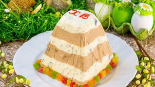 Рецепт Ванильно-шоколадной творожная Пасха