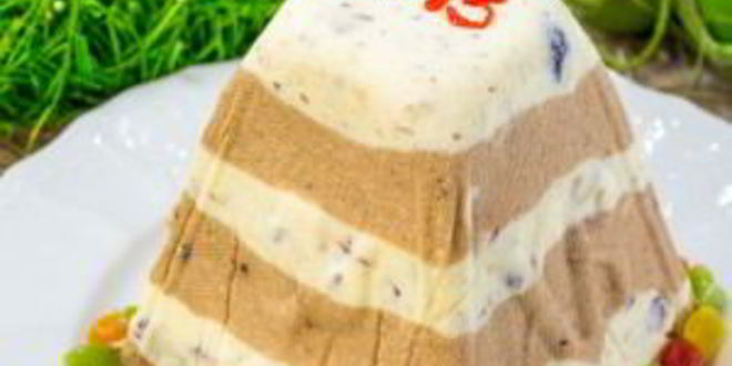 Рецепт ванильно-шоколадной творожная пасха