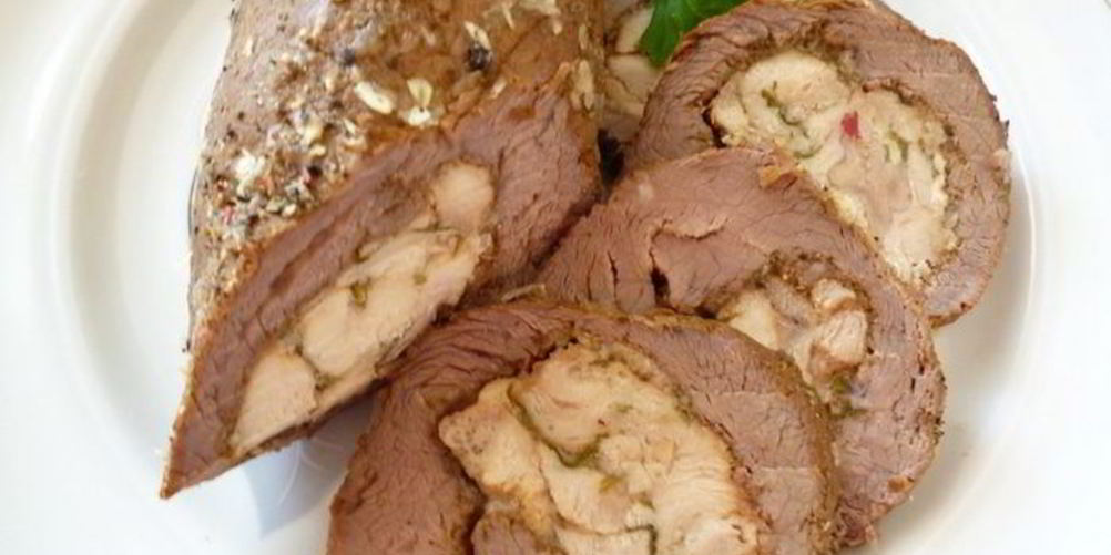 Как приготовить вареный пасхальный рулет из говядины