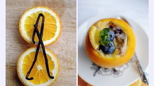 Рецепт Апельсинова-голубичного суфле