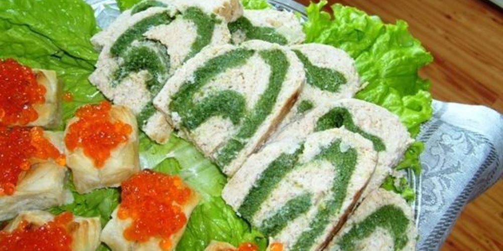 Как приготовить рыбный рулет-суфле со шпинатом