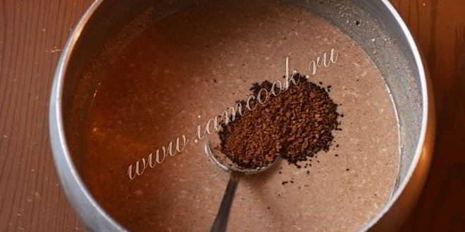 Рецепт шоколадна-кофейного суфле