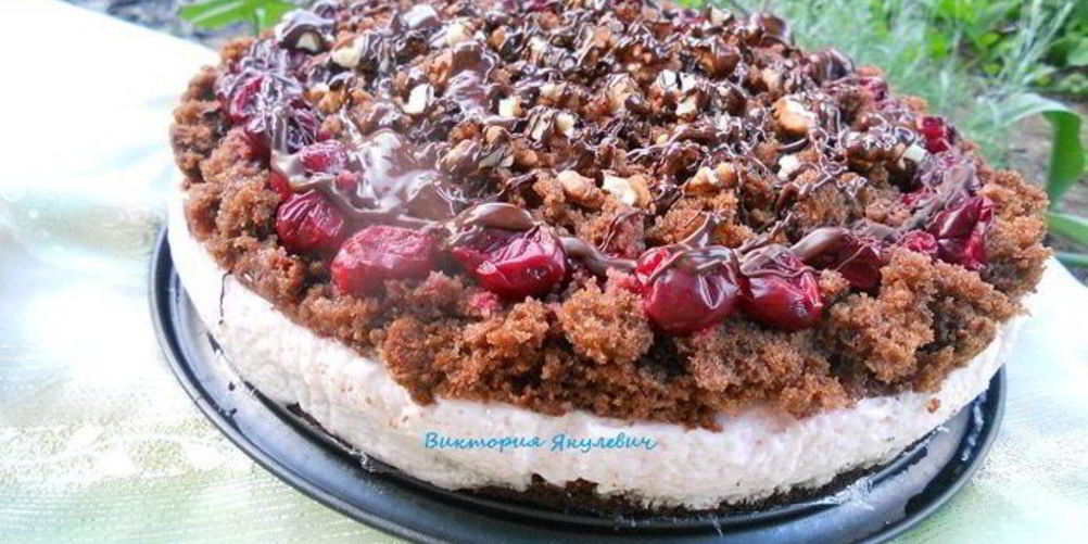 Как приготовить шоколадный кухэ с нежнейшим вишневым кремовым суфле